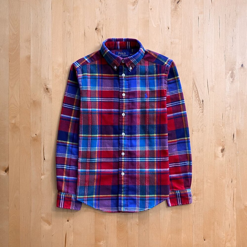 Polo Ralph Lauren Plaid Performance Flannel Shirt Boy's Medium